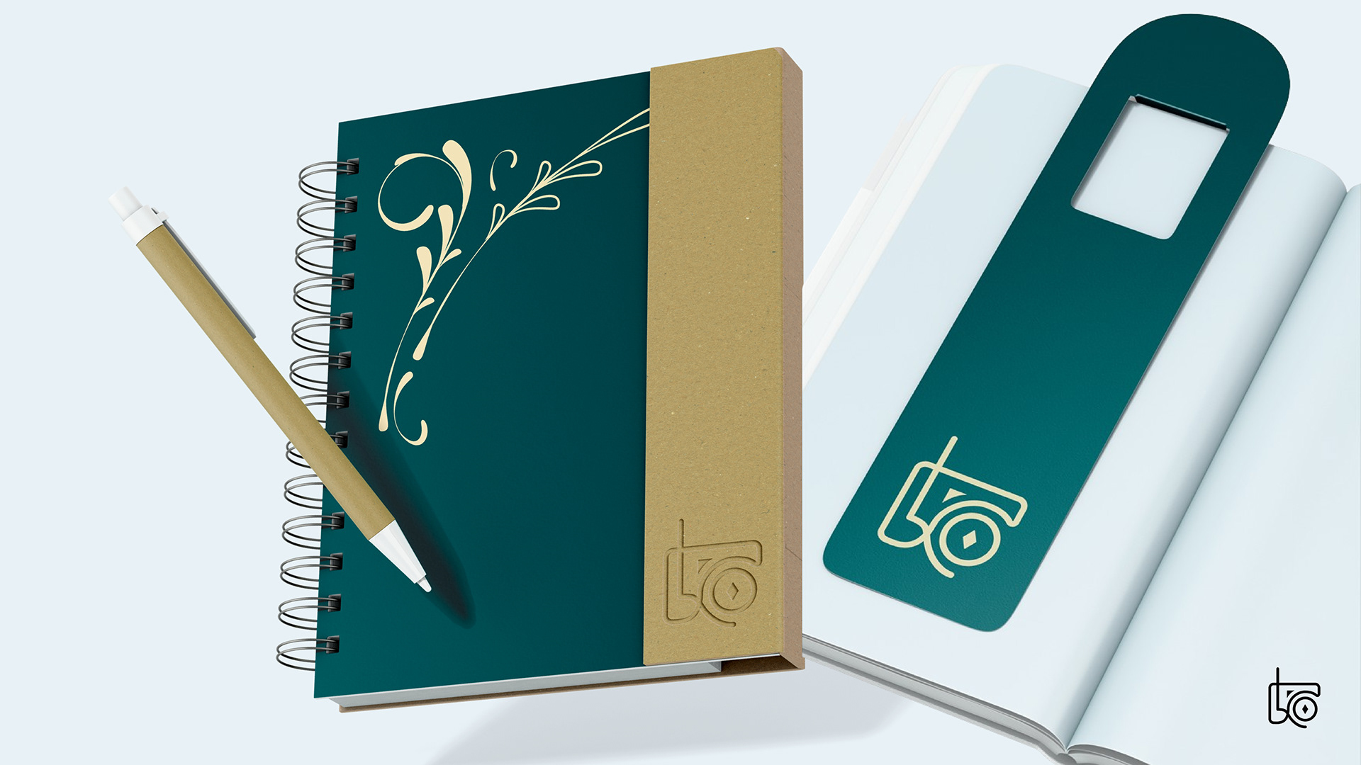 Caderno e Marca Página